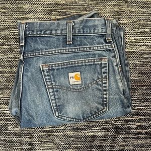 Mens fire resistant carhartt work jeans size 33x32